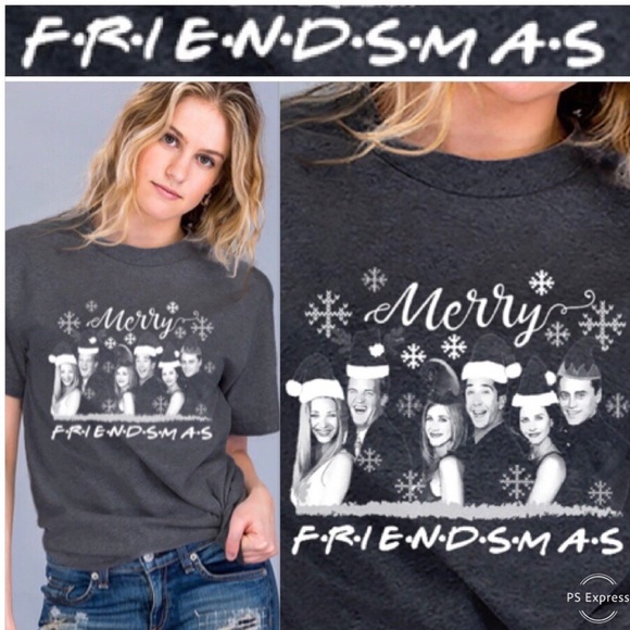 “MERRY FRIENDSMAS” SS Tee! NEW! - Picture 1 of 11